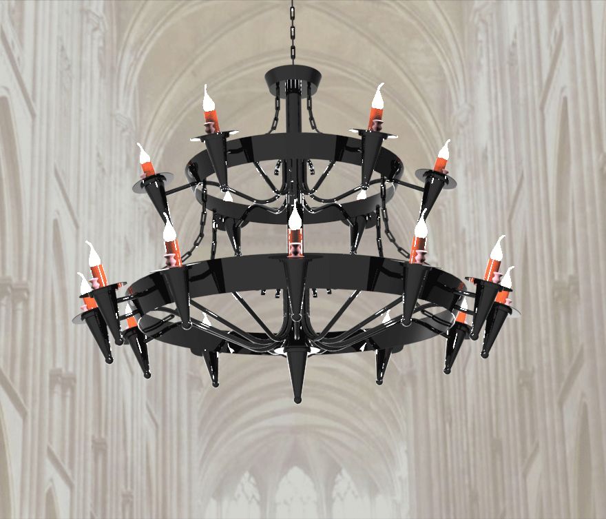 Gotha MEDIEVAL R12+6, Candelabru