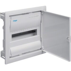 Hager Volta- Tablou electric 12 module, incastrat, usa metalica opaca, IP30