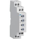 Releu monitorizare tensiune/fază 1P+N/3P+N temporizare 1M, Hager | EUD100