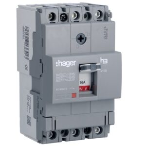 Hager MCCB- x160 Intrerupator general automat h3, 3P,  16A, 18kA, compact, 4,5M