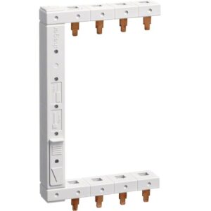 Hager- Baretă Busbar Fază 4P (3P+N), 63A, pini, 10mmp, 2 rânduri, verticală/stânga