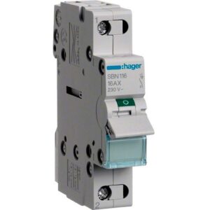 Hager- Intrerupator Separator 1P, 16A, 230V AC, 1ND, modular, 1M