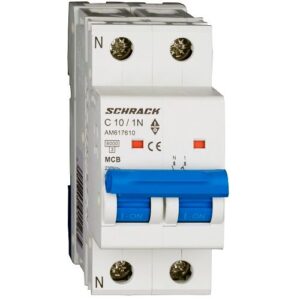 Schrack MCB AMPARO- Disjunctor 2P (1P+N), 10A,  6kA, curbă C, 2M