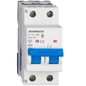 Schrack MCB AMPARO- Disjunctor 2P (1P+N), 13A,  6kA, curbă C, 2M