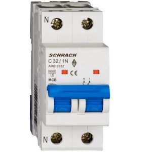 Schrack MCB AMPARO- Disjunctor 2P (1P+N), 32A,  6kA, curbă C, 2M