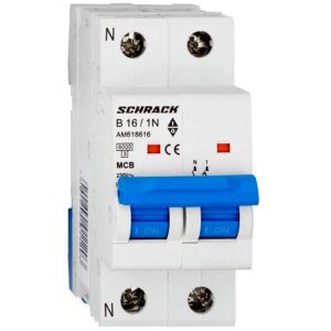 Schrack MCB AMPARO- Disjunctor 2P (1P+N), 16A,  6kA, curbă B, 2M