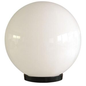 Glob Ø200 cu soclu, alb mat, IP65