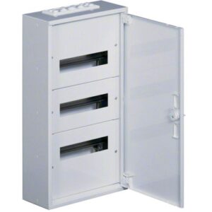 Hager FW- Tablou Electric Metalic 36 (3x12) module,  641x 355x150, Aparent, Ușă Opacă, IP30