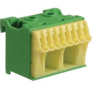 Hager- Borniera PE, 10 borne, verde/galben, QuickConnect