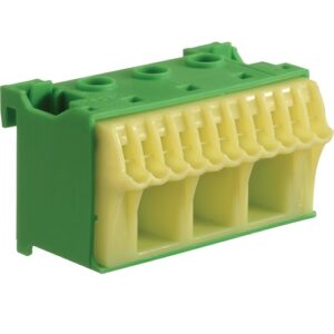Hager- Borniera PE, 14 borne, verde/galben, QuickConnect