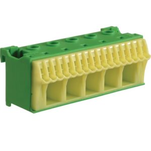 Hager- Borniera PE, 22 borne, verde/galben, QuickConnect