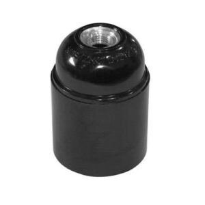 Dulie E27, bachelita, negru