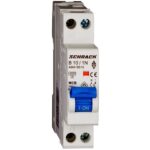 Schrack MCB AMPARO- Disjunctor 2P (1P+N), 10A, 4,5kA, curbă B, 1M