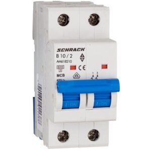 Schrack MCB AMPARO- Disjunctor 2P, 10A,  6kA, curbă B, 2M