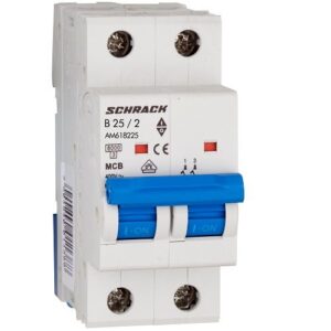 Schrack MCB AMPARO- Disjunctor 2P, 25A,  6kA, curbă B, 2M
