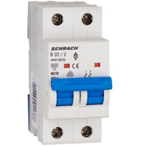 Schrack MCB AMPARO- Disjunctor 2P, 32A,  6kA, curbă B, 2M