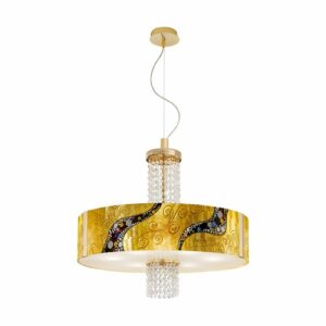 Kolarz- EMOZIONE, Lampa suspendata, Kiss Gold, 6xE27, D60, Gold 24K