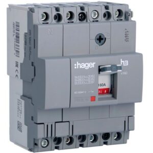 Hager MCCB- x160 Intrerupator general automat h3, 4P, 160A, 18kA, compact, 6M