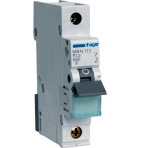 Hager MCB- Disjunctor 1P, 13A,  6kA, curbă B, 1M, Bi-Connect