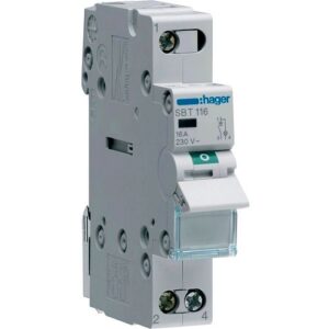 Hager- Intrerupator Separator 1P, 16A, 230V AC, 1ND, modular, indicator LED, 1M