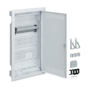 Hager Volta Multimedia- Tablou electric 36 module, incastrat gips-carton, usa metalica, 3 prize Schuko, IP30