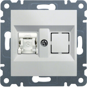 Lumina Soul- Priza date 1 x RJ45 (mecanism cu tasta frontala), Cat.6 UTP, alb lucios