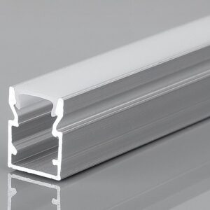 Profil banda LED 13x10x2000, Aluminiu, cu dispersor, aparent, IP44