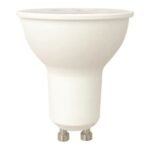 Bec GU10 LED,  6,5W, 6500K (alb rece), 240V, Dimabil, alb mat