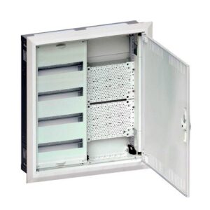 Hager Univers- Tablou Electric Metalic 48 module,  652x 560×112 + Multimedia, incastrat, 1 usa, IP30