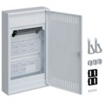 Hager Volta Multimedia- Tablou Electric  36 module, aparent, usa metalica, 3 prize Schuko, IP30