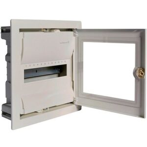 Hager Volta- Tablou Electric 12 module, incastrat, usa transparenta, IP30
