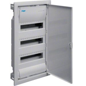 Hager Volta- Tablou Electric 36 module, incastrat, usa metalica, IP30