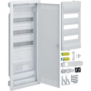 Hager Volta Multimedia- Tablou Electric Hibrid 36 module, incastrat, usa metalica, priza Schuko, IP30