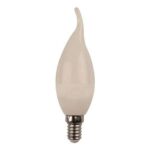 Bec E14 LED,  7W, 4000K (alb neutru), 240V, Flacara, C37, alb mat