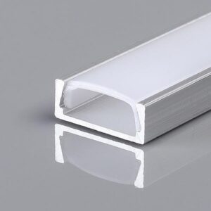Profil banda LED  6x16x2000, Aluminiu, cu dispersor, aparent, IP44