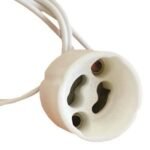 Dulie GU10, Portelan, cablu 25cm, alb, IP20