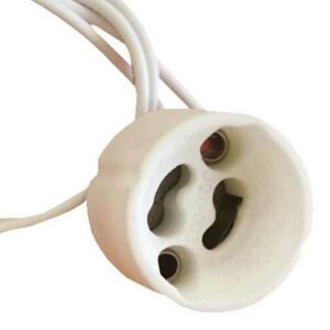 Dulie GU10, Portelan, cablu 25cm, alb, IP20