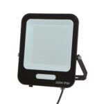 Proiector LED, 200W, 6500K (alb rece), 240V, negru, IP66