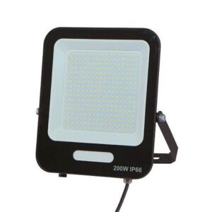 Proiector LED, 200W, 6500K (alb rece), 240V, negru, IP66