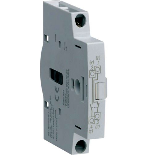 Contact auxiliar 6A, 230V, 1NI+1ND