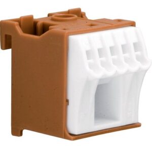 Hager- Borniera faza (L),  6 borne, maro, QuickConnect