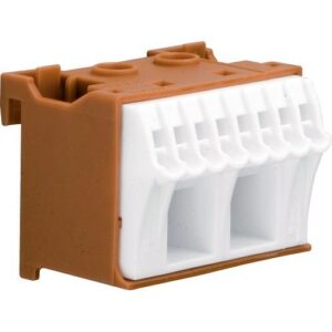 Hager- Borniera faza (L), 10 borne, maro, QuickConnect