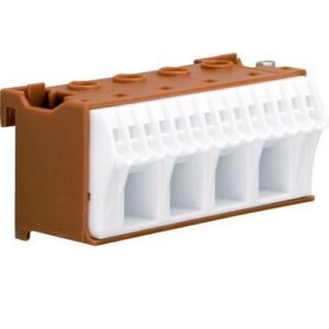 Hager- Borniera faza (L), 18 borne, maro, QuickConnect