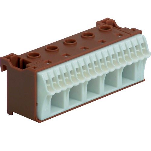 Hager- Borniera faza (L), 22 borne, maro, QuickConnect