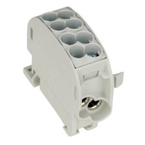 Schrack- Clema derivatie 1P, 25mm², izolata, gri, conexiune Al/Cu