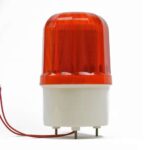 Lampa Avarie (girofar) 10W,  12V, avertizare optica/acustica, Sirena, rosu, IP45