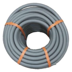 Tub flexibil PVC riflat/gofrat D11, mediu, gri (50ml)