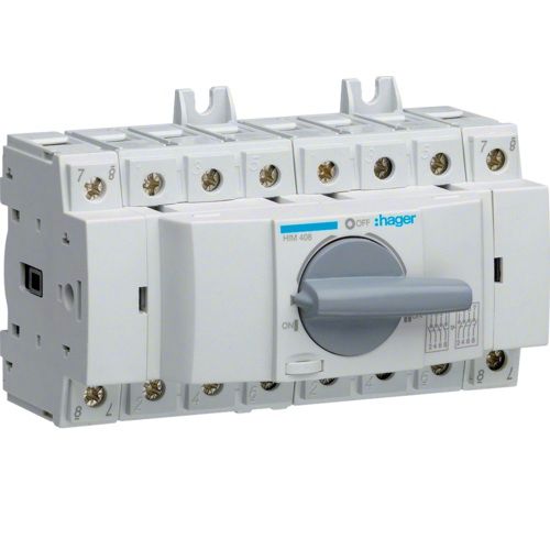 Hager- Inversor/Comutator Sursa Manual 4P, 80A, (I-0-II), 8M