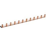 Hager- Bareta faza (L), 1P,  63A, pini, 10mm², 12M, gri