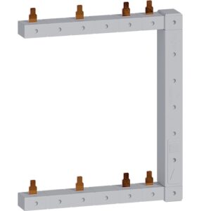 Hager- Bareta Busbar faza (L), 4P,  63A, pini, 10mmp, 2 rânduri, verticala/dreapta